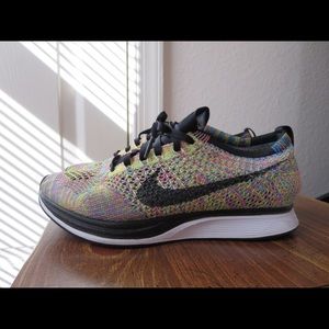 Mens Nike Flyknit Racer Multicolor Size US 6